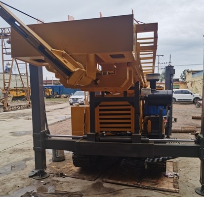 GL350S সম্পূর্ণ হাইড্রোলিক ট্র্যাক মাউন্ট করা বোরহোল ড্রিল রিগ মেশিন 350 মি ড্রিলিং এর জন্য
