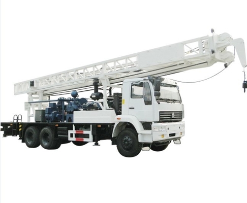 C350ZY SINOTRUK ট্রাক মাউন্টড হোল ড্রিলিং মেশিন 300m গভীরতা 500mm হোল ব্যাসার্ধ