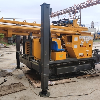 GL350S সম্পূর্ণ হাইড্রোলিক ট্র্যাক মাউন্ট করা বোরহোল ড্রিল রিগ মেশিন 350 মি ড্রিলিং এর জন্য