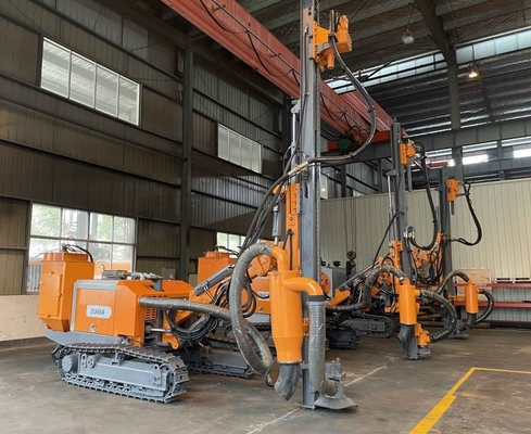 60kw ডিজেল ইঞ্জিন সহ পৃথক DTH সারফেস রক ড্রিল রিগ