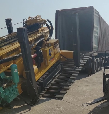 ক্রলার চ্যাসিস সহ 400m সম্পূর্ণ হাইড্রোলিক বোরহোল ড্রিলিং রিগ