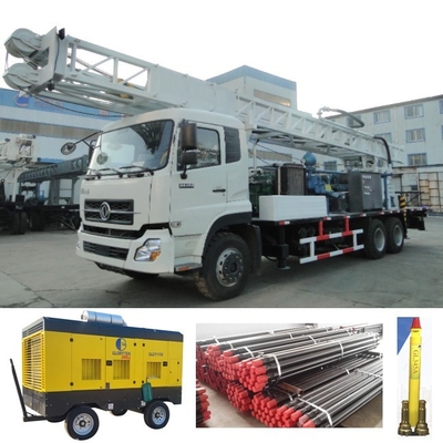 DF300 6*4 বোরহোল ড্রিলিং রিগ ট্রাকের ধরন ডিজেল ইঞ্জিন দ্বারা চালিত