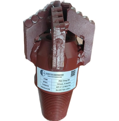 খনি শিল্প Pdc ড্র্যাগ কাটার 5 উইং 131mm খনির যন্ত্রপাতি যন্ত্রাংশ
