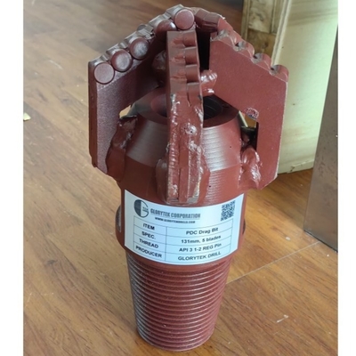 5 1/8 131mm ব্যাসার্ধ Pdc রক ড্রিল বিট 5 ব্লেড