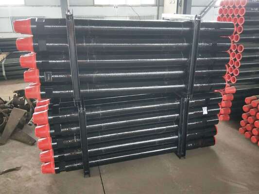 114মিমি ব্যাস 6090মিমি দৈর্ঘ্য কার্বন স্টিল ওয়াটার ওয়েল ড্রিল রড ড্রিলিং রিগের জন্য