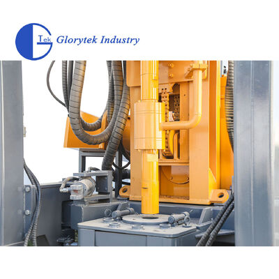 জিএল১৮০আর রাবার ক্রলার ওয়াটার ওয়েল ড্রিল রিগ, ১৮০ মিটার গভীরতা এবং জিওথার্মাল বোরহোল ড্রিলিংয়ের জন্য হাইড্রোলিক টপ ড্রাইভ সহ