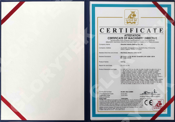 চীন Glorytek Industry (Beijing) Co., Ltd. সার্টিফিকেশন